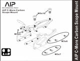 マルイハイキャパ シリーズ IPSCガスブローバック用AIP C-More カーボンスコープマウント