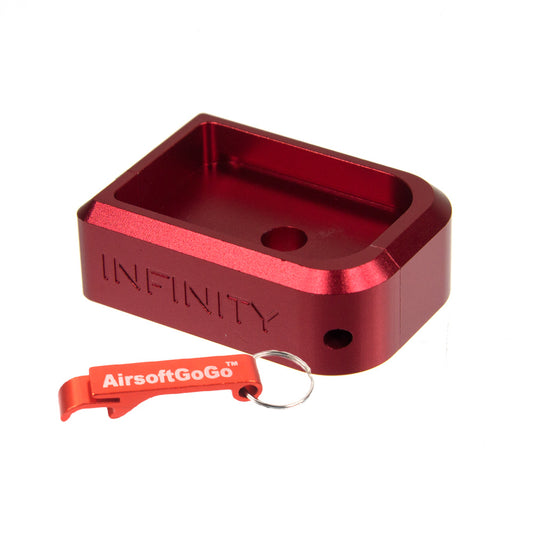 AIP aluminum "Infinity" magazine bumper (red) for Marui Hicapa series