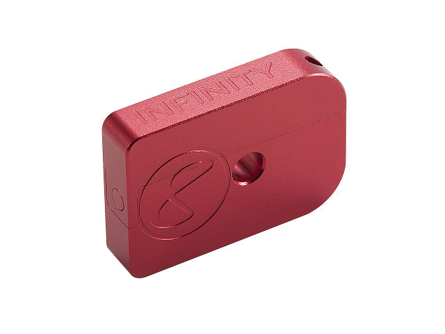 WE / Marui GBB High Capa Series Compatible AIP Aluminum Thin Type "Infinity" Magazine Bumper (Red)