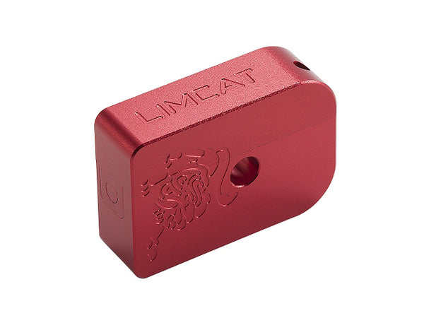 WE / Marui GBB High Capa Series Compatible AIP Aluminum Thick Type "Limcat" Magazine Bumper (Red)