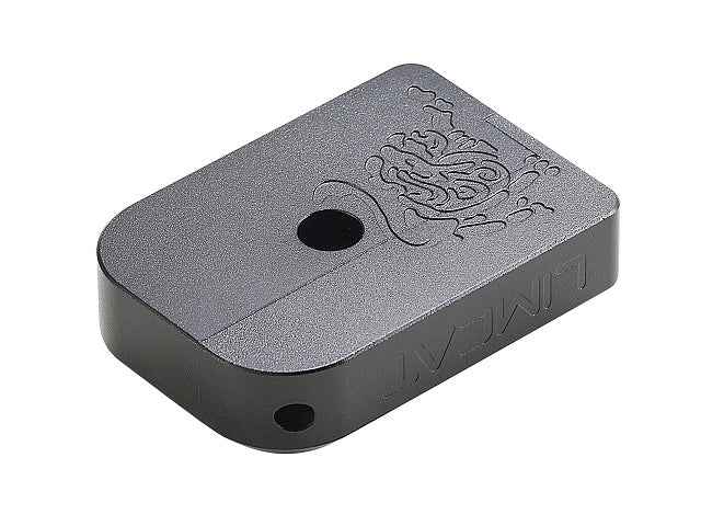 WE / Marui GBB High Capa Series Compatible AIP Aluminum Thin Type "Limcat" Magazine Bumper (Black)