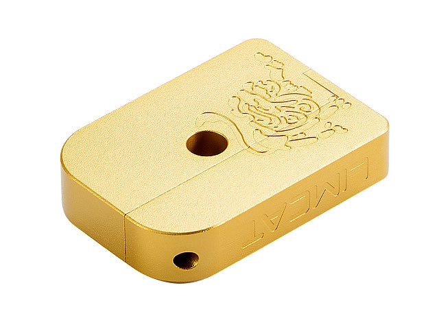 WE / Marui GBB High Capa Series Compatible AIP Aluminum Thin Type "Limcat" Magazine Bumper (Gold)