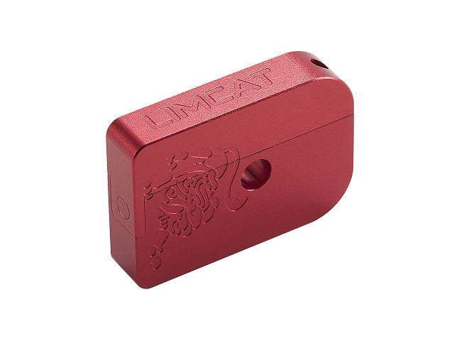 WE / Marui GBB High Capa Series Compatible AIP Aluminum Thin Type "Limcat" Magazine Bumper (Red)