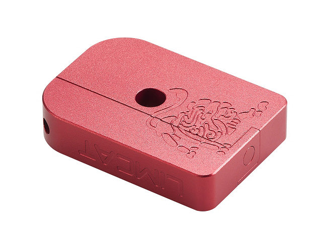 WE / Marui GBB High Capa Series Compatible AIP Aluminum Thin Type "Limcat" Magazine Bumper (Red)