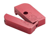 WE / Marui GBB High Capa Series Compatible AIP Aluminum Thin Type "Limcat" Magazine Bumper (Red)