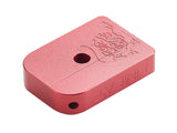 WE / Marui GBB High Capa Series Compatible AIP Aluminum Thin Type "Limcat" Magazine Bumper (Red)