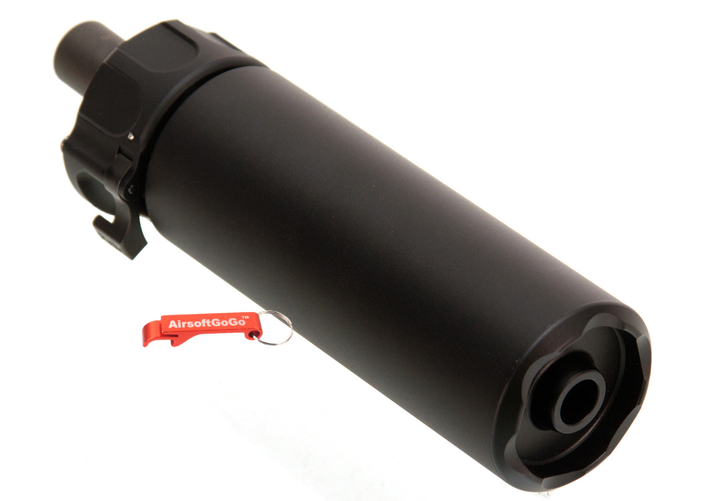 VFC / KWA / KWC製のMP7 GBB用 SOCOM 46 MINIタイプ サプレッサー 正12mm フラッシュハイダー付 (ダブラック)