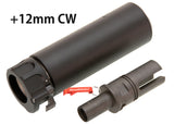 VFC / KWA / KWC製のMP7 GBB用 SOCOM 46 MINIタイプ サプレッサー 正12mm フラッシュハイダー付 (ダブラック)
