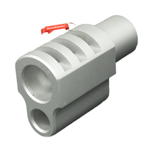 Marui GBB 1911 Compatible Compensator &amp; Barrel Bushing Type 1 (Silver)