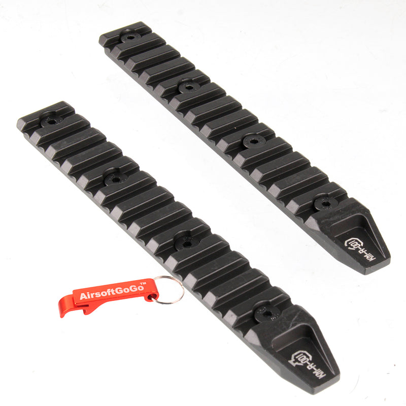 ARES 6 inch keymod rail set of 2 for keymod handguard (black)