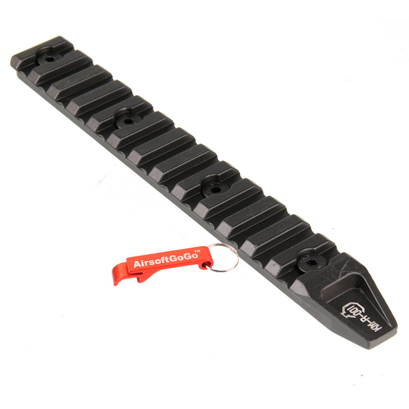 ARES 6 inch keymod rail set of 2 for keymod handguard (black)