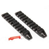 ARES 4.5 inch keymod rail set of 2 for keymod handguard (black)