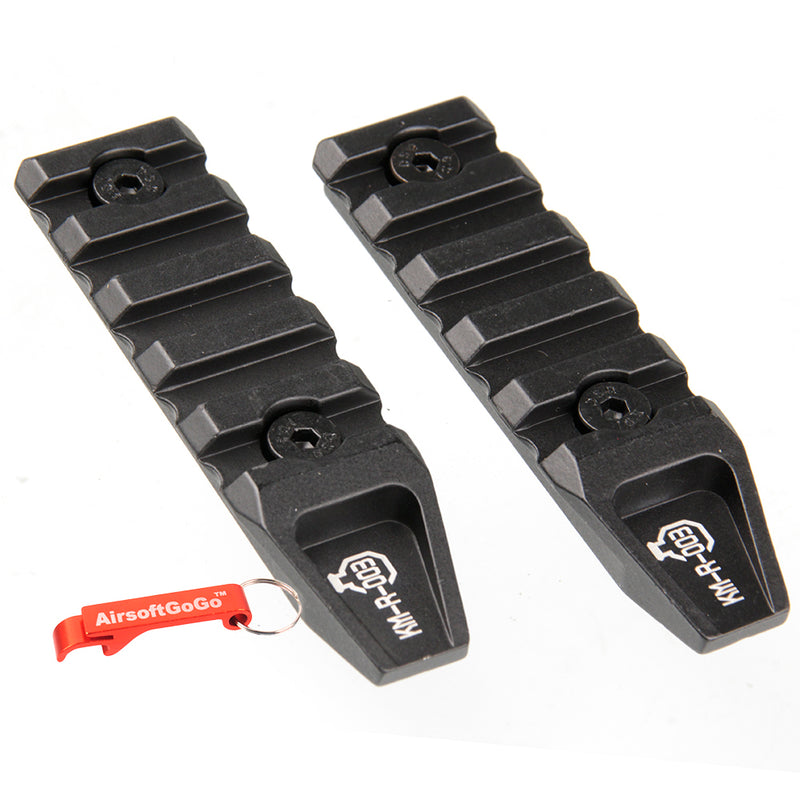 ARES 3 inch keymod rail set of 2 for keymod handguard (black)