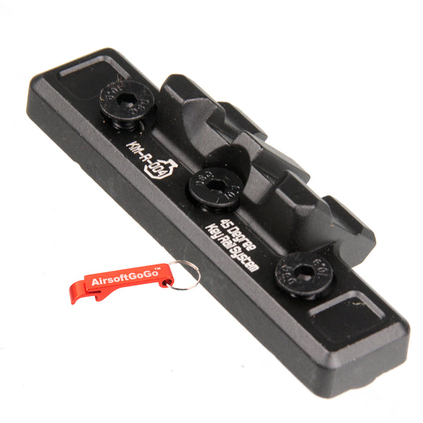 ARES 45 degree keymod rail for keymod handguard (black)