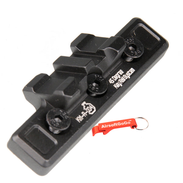 ARES 45 degree keymod rail for keymod handguard (black)