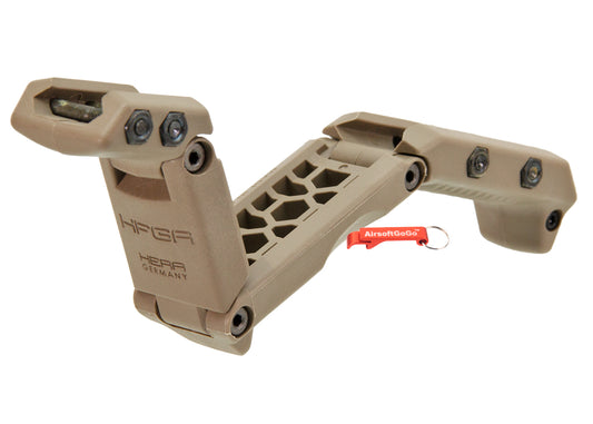 ASG HERA ARMS HFGA フォアグリップ マルチポジショングリップ 1913 ピカティニーレール用 (タン)