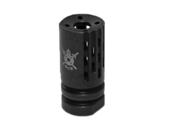 PTS Battle Comp 2.0 SCV Black Oxide Airsoft Flash Hider 14mm CW - Black