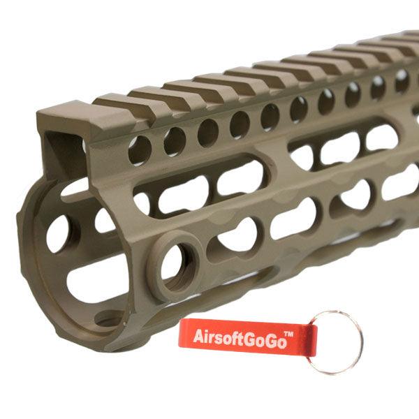 Marui/G&amp;P/ICS M4 Series SR16/SR25 15" KEYMOD Handguard System for AEG (Dark Earth Color)