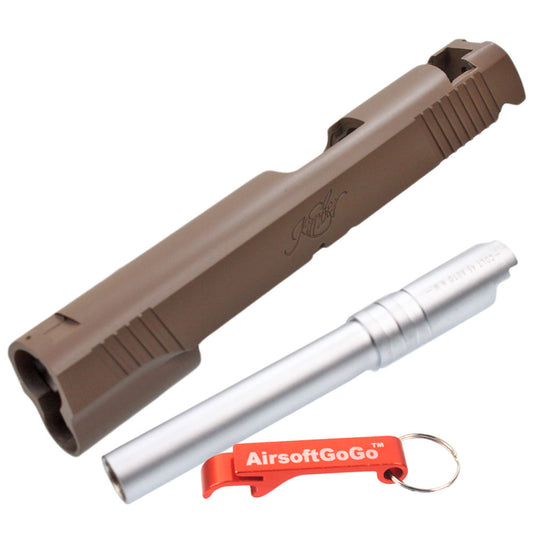 Army / Marui 1911 BELL Metal Slide for Gas Blowback Gun (Kimber Body)