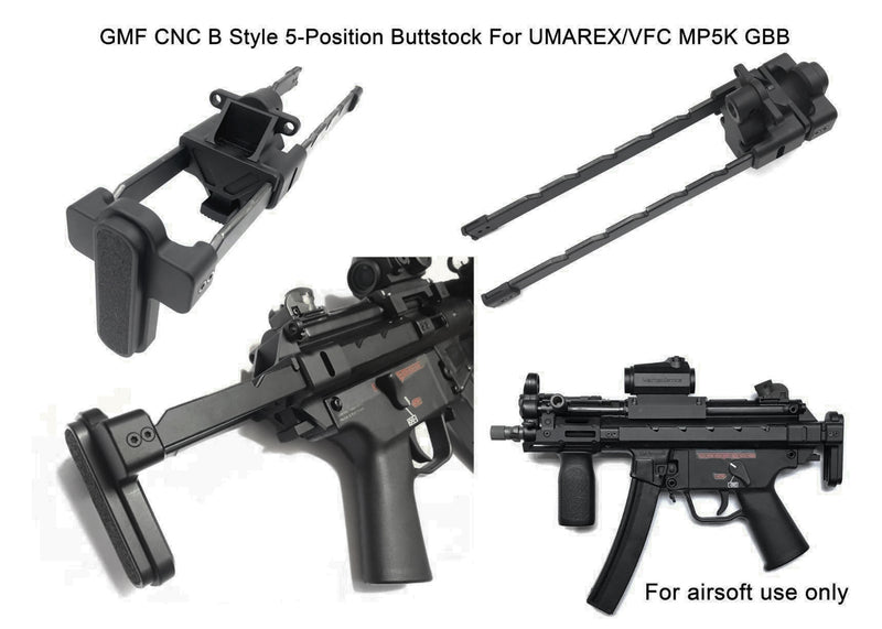 Bow Master×GMF5 5 position butt stock UMAREX / VFC MP5K GBB gas blowback only