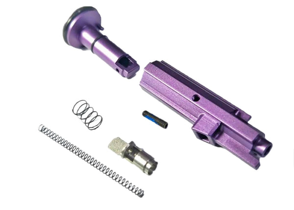 Bow Master CNC Aluminum NPAS Loading Nozzle Set for VFC MP5 GBB Gas Blowback (V2) - Purple