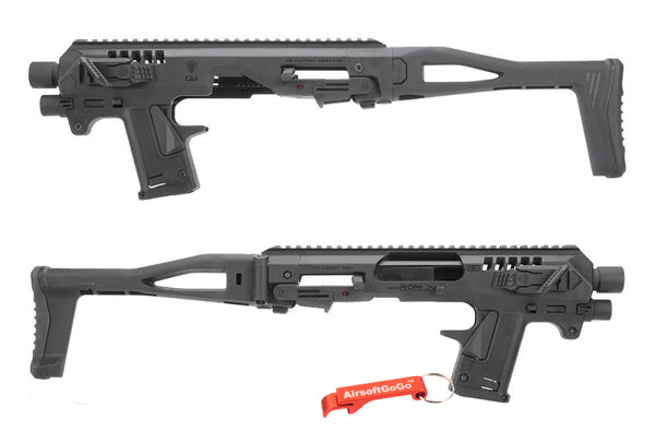 Umarex G17 G19 G22 / VFC G17 G18C G19 / Tokyo Marui KSC WE G17 G18C G19 G23F GBB CAA Licensed RONI Type GLOCK Carbine Conversion Kit (Black)