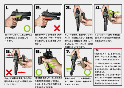 CTM Tac Hicapa-ホルスター マルイ/ WE / KJ / ICS / EMG専用