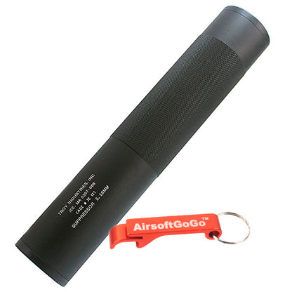 Suppressor compatible with both 14mm forward/reverse screw outer barrel for electric guns and gas blowback guns