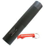 Suppressor compatible with both 14mm forward/reverse screw outer barrel for electric guns and gas blowback guns