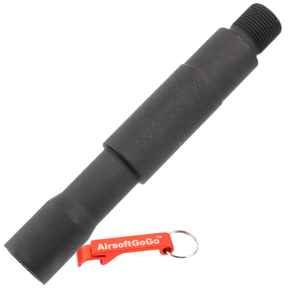 4 inch outer barrel extension for electric gun/gas blowback rifle (14mm reverse thread)