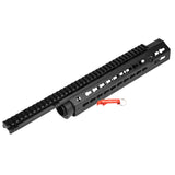 Electric gun M4 compatible 17 inch KeyMod rail hand guard (black color)