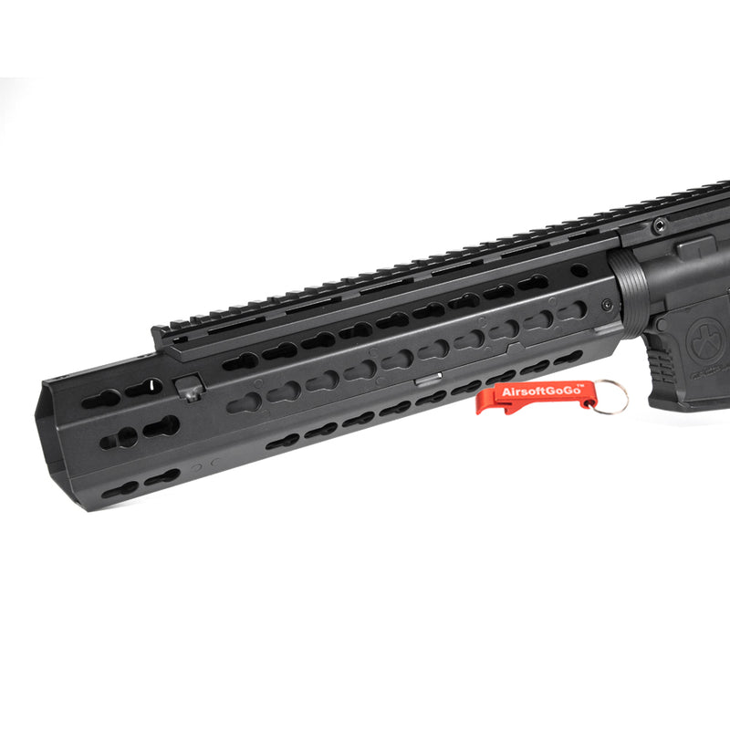 Electric gun M4 compatible 17 inch KeyMod rail hand guard (black color)