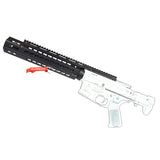 Electric gun M4 compatible 17 inch KeyMod rail hand guard (black color)