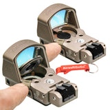 マルイ製Hi-Capa 5.1 G17 G18c & WE製G17 G18c G19 G23 G34 G35対応 PROレッドドットレプリカ 20ｍｍレイル用マウント付き (砂岩色)