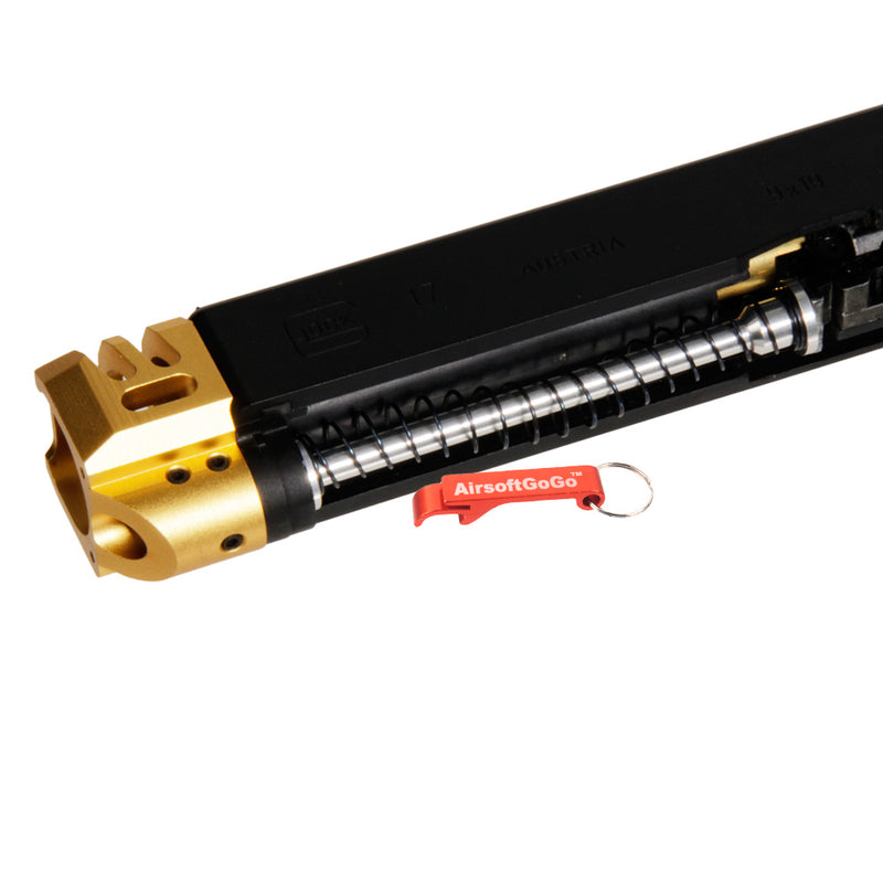 Marui / WE / VFC Aluminum Slide Compensator Type A for G17 &amp; G18C (Gold)