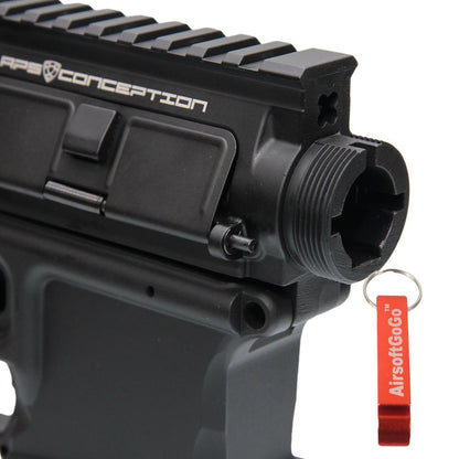 電動ガン ASR シリーズ用A.P.S社製メタルアッパー＆ロアフレームセット (黒)-AIRSOFT GOGO エアガン・サバゲー用品通販
