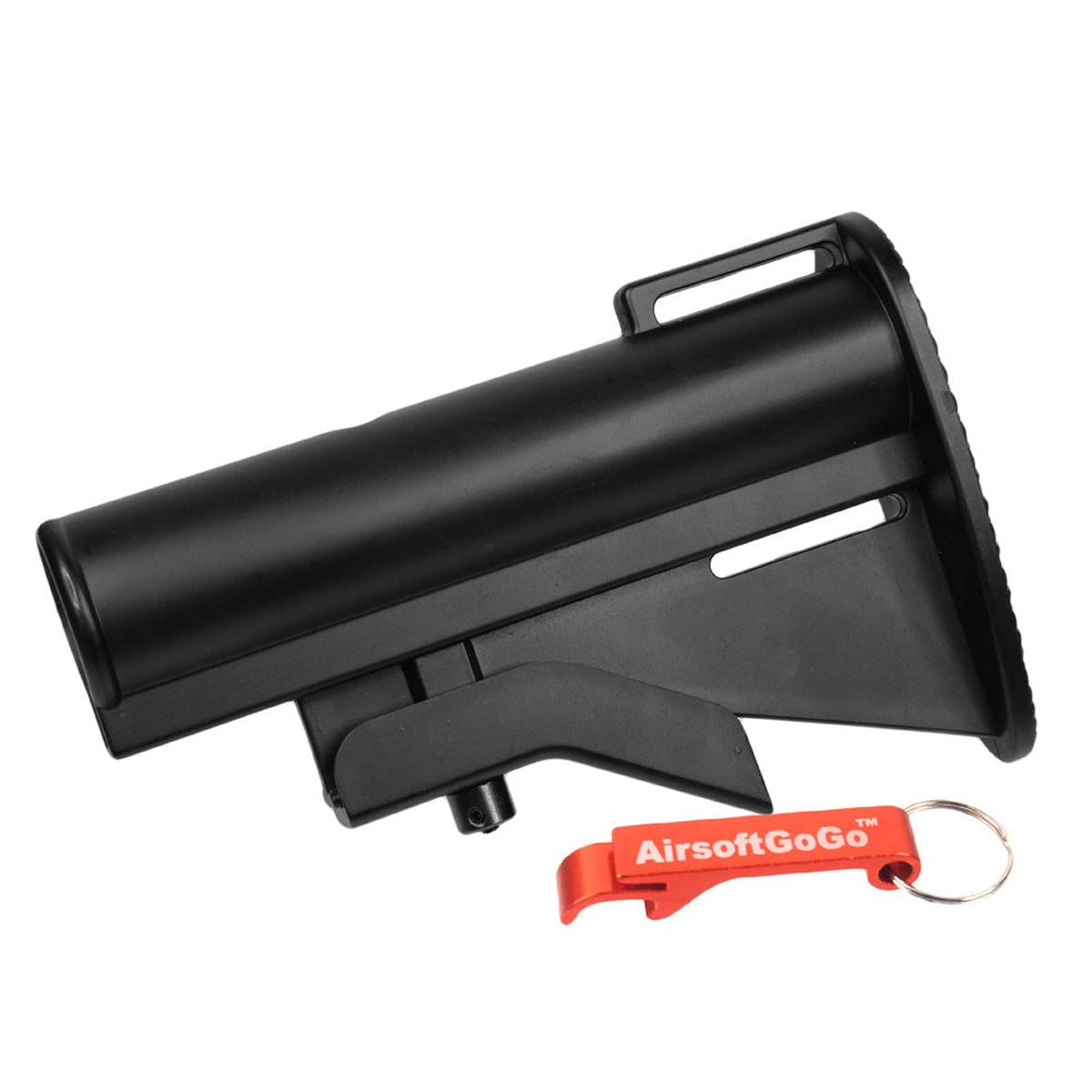 電動ガン ・ M4 M733用伸縮式ストック (黒)-AIRSOFT GOGO エアガン・サバゲー用品通販