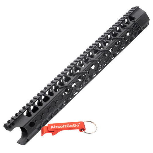 電動ガン M4 / SR25 / 東京マルイHK416 / G&P / kingArms / Classic Army / CYMA用16.2 インチワイヤーカッターレールシステム （黒）-AIRSOFT GOGO エアガン・サバゲー用品通販