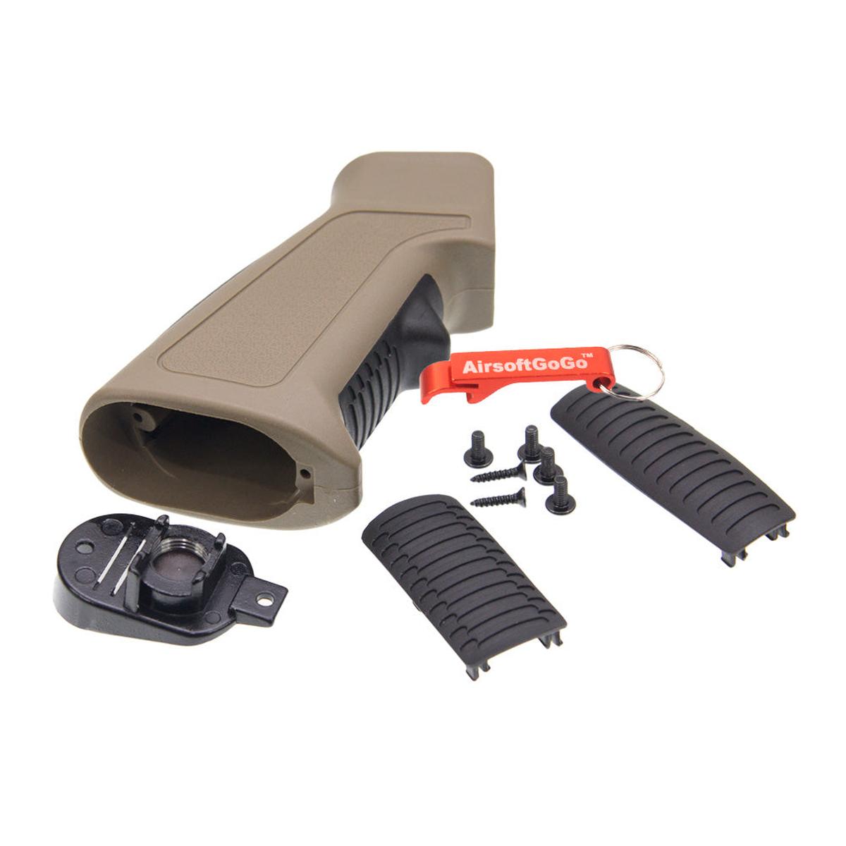電動ガン M4/M16用APS PHANTOM グリップ (タン色)-AIRSOFT GOGO エアガン・サバゲー用品通販
