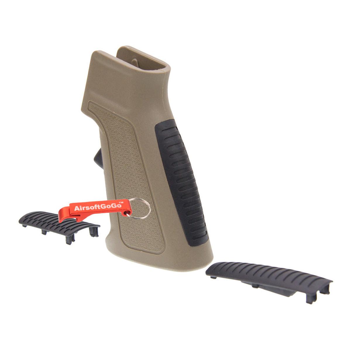 電動ガン M4/M16用APS PHANTOM グリップ (タン色)-AIRSOFT GOGO エアガン・サバゲー用品通販