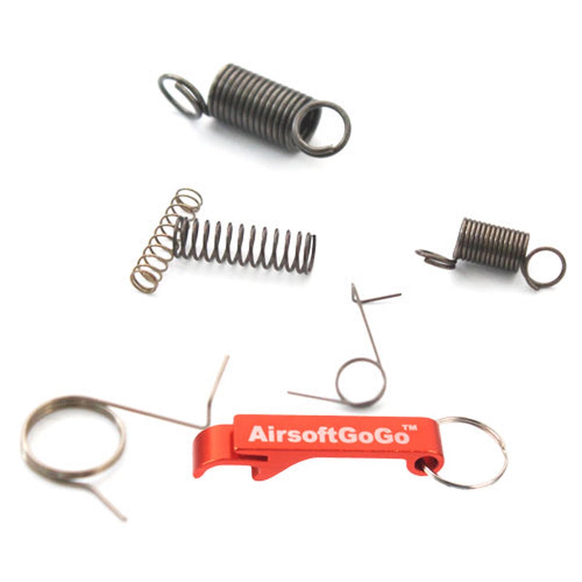 電動ガン Ver. 2対応SHSスチールメカボックス スプリングセット-AIRSOFT GOGO エアガン・サバゲー用品通販