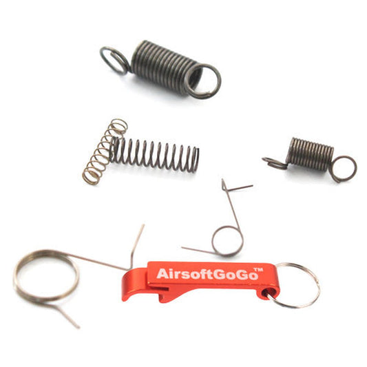 電動ガン Ver. 2対応SHSスチールメカボックス スプリングセット-AIRSOFT GOGO エアガン・サバゲー用品通販