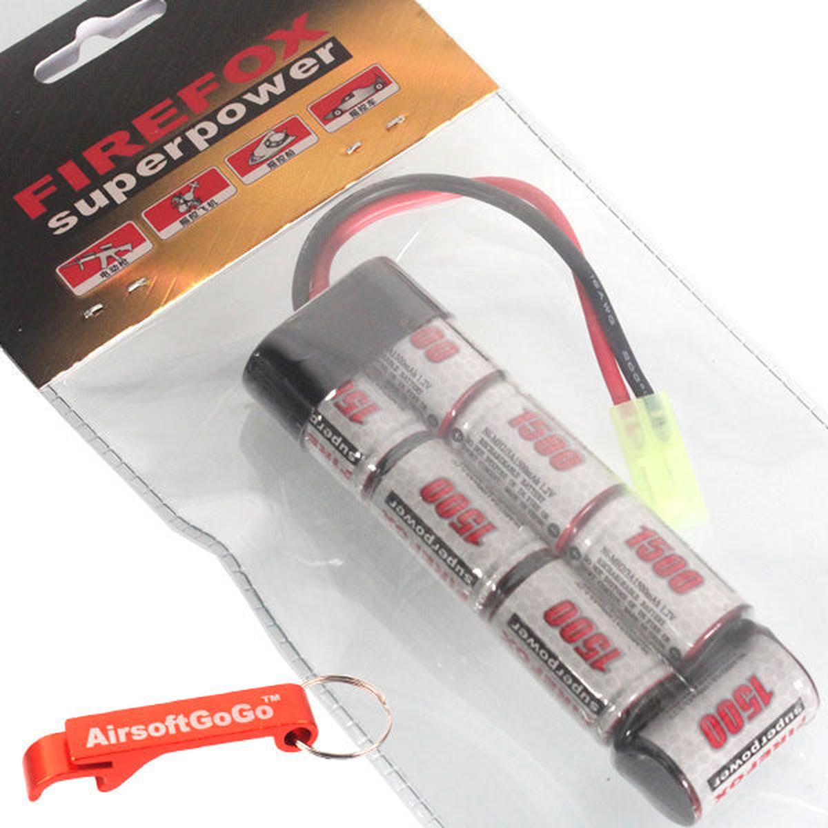 電動ガン対応8.4V FIREFOX 1500mAh ニッケル水素ミニ電池-AIRSOFT GOGO エアガン・サバゲー用品通販