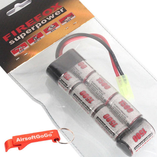 電動ガン対応8.4V FIREFOX 1500mAh ニッケル水素ミニ電池-AIRSOFT GOGO エアガン・サバゲー用品通販
