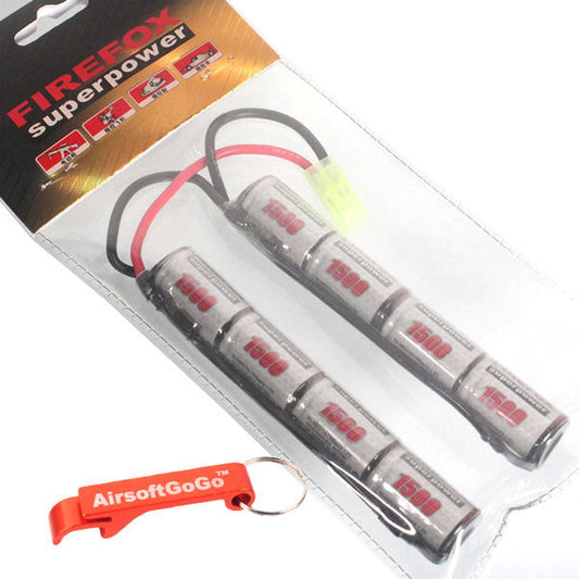 電動ガン対応9.6V FIREFOX 1500mAh ニッケル水素ミニ電池-AIRSOFT GOGO エアガン・サバゲー用品通販