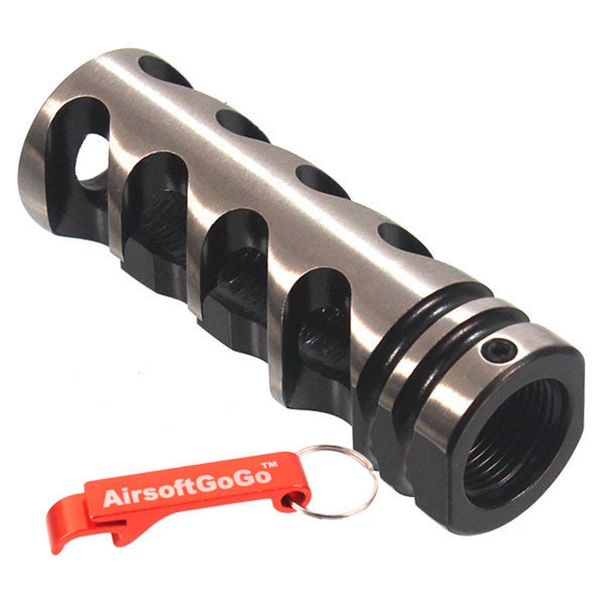 電動ガン用Madbull DNTC 308 レーザーフラッシュハイダー14mm逆ネジ-AIRSOFT GOGO エアガン・サバゲー用品通販
