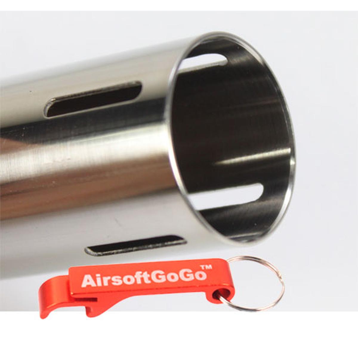 電動ガン用SHSステンレス・スチール シリンダ（推奨インナーバレル長363 - 407mm）-AIRSOFT GOGO エアガン・サバゲー用品通販