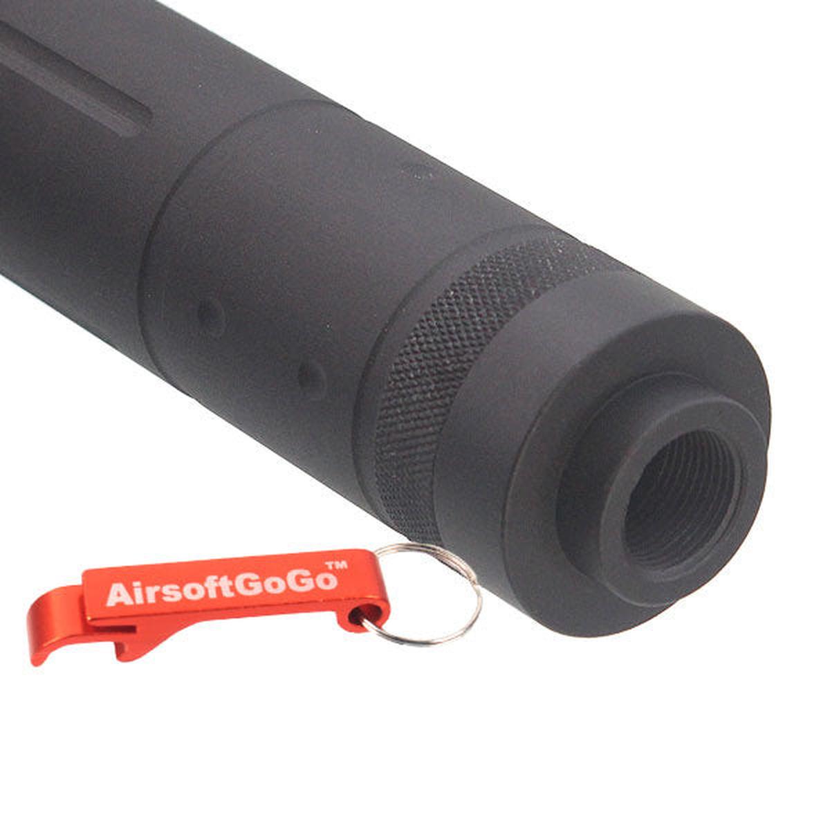 電動ガン・ガスブローバックライフ用CYMA社髑髏ロゴ刻印14mm逆ネジサプレッサー-AIRSOFT GOGO エアガン・サバゲー用品通販