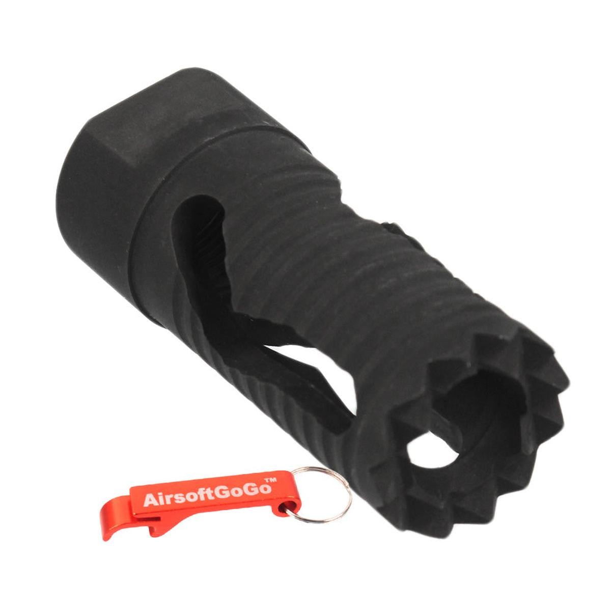 電動ガン・ガスブローバックライフル用Army Force製トロイフラッシュハイダー （14mm逆ネジ）-AIRSOFT GOGO エアガン・サバゲー用品通販