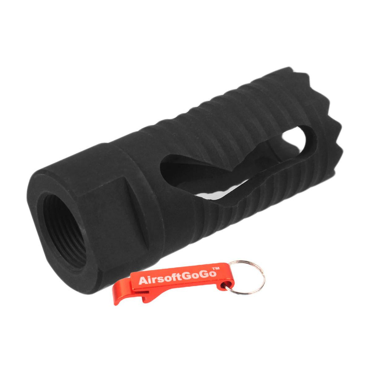 電動ガン・ガスブローバックライフル用Army Force製トロイフラッシュハイダー （14mm逆ネジ）-AIRSOFT GOGO エアガン・サバゲー用品通販